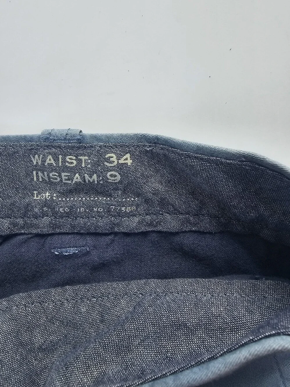 2 For $25 J.Crew Men's Stretch Chino Shorts Size 34 Blue 9
